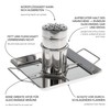 bremermann Chicken Roaster with Aroma Container Stainless Steel Approx. 24.5