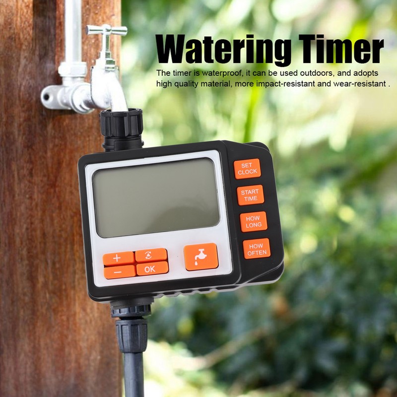 Electronic Garden Watering Timer Automatic Watering Irrigation Controller LCD Display