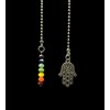 Sun Catching Chakra Glass Beads & Mehndi Hand Fan Light