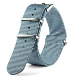 Neckarian NATO Strap 18 mm 20 mm 22 mm 24 mm Army G10 Watch Strap French Parachute Nylon Military Watch Band for Men Women, 20 mm, Nylon, No Gemstone