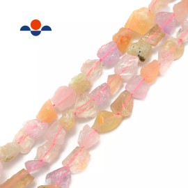 Unbranded Mix Quartz Rough Nugget Chunks Side Drill Beads Approx 8x11mm 15.5" Strand