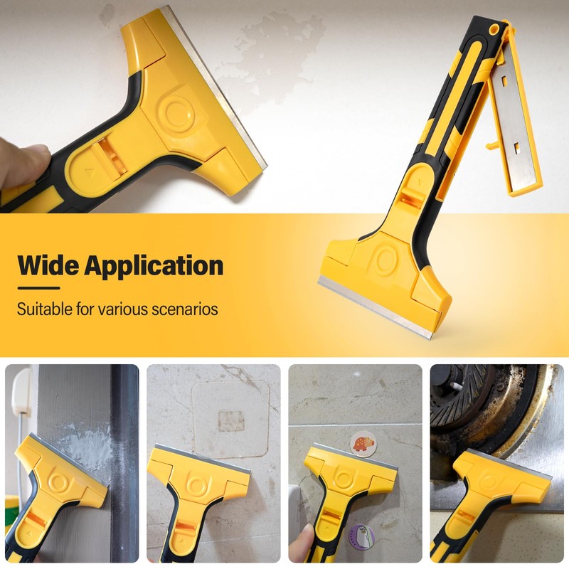 Gomake Razor Blade Scraper Tool Wall Paint Window Glass Scraper