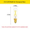 SHUWDKAR E14 Light Bulb 25 Watt Equivalent Warm White 2700K,