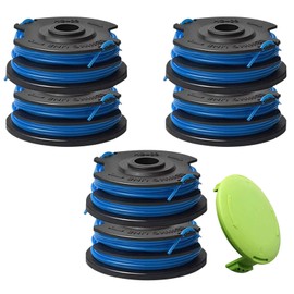 VinneMOO 29242/29082 Weed Eater Dual line Electric String Trimmers AutoFeed Spool Compatible with Greenworks 24V 40V 21052 29272 and 21212, Replacement Spool 27ft 0.065" (6 Spool + 1 Cap)
