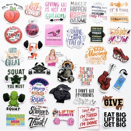 Funny Muscle Training Decals Gym Machine Training Stickers Bodybuilding Fitness Bodybuilder Stickers 50pcs