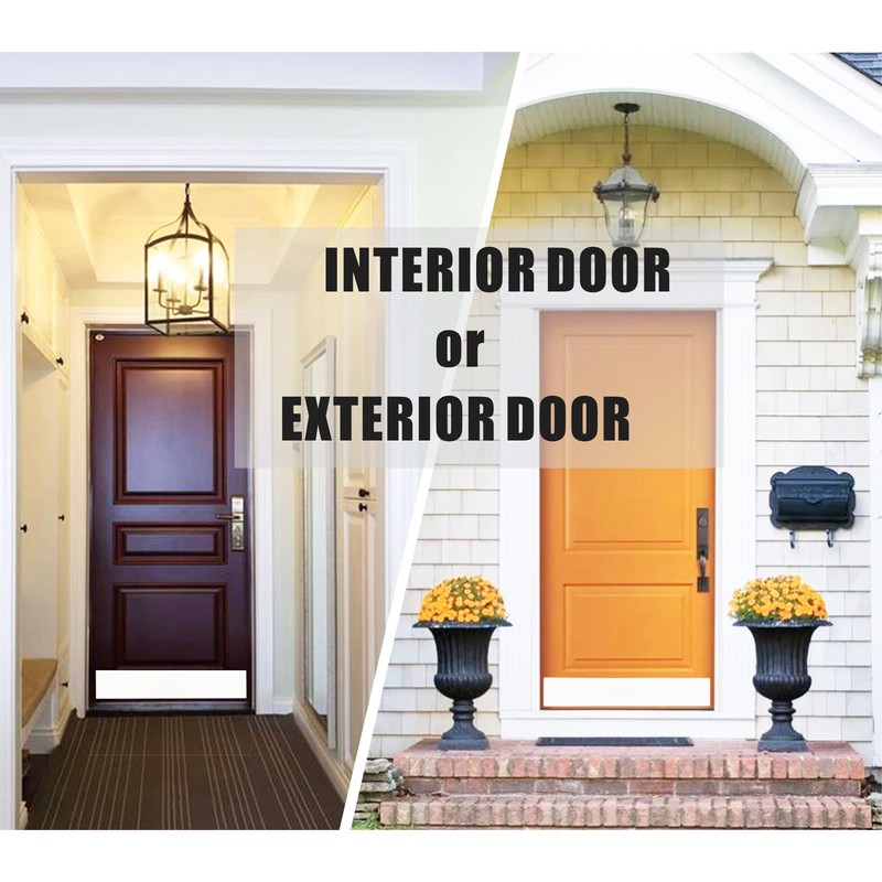 BAJIAOREN Silicone Rubber Door Kick Plate 6x36 Inches Self Adhesive