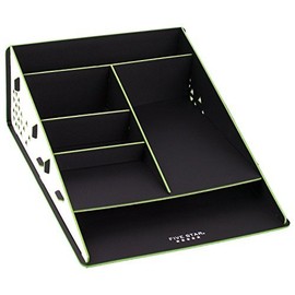 Five Star 2 Pocket Folder, Customizable Cover, Folder with Pockets, Fits 3 Ring Binder, Plastic, Black, Red, Green, Blue, 4 Pack (38098)