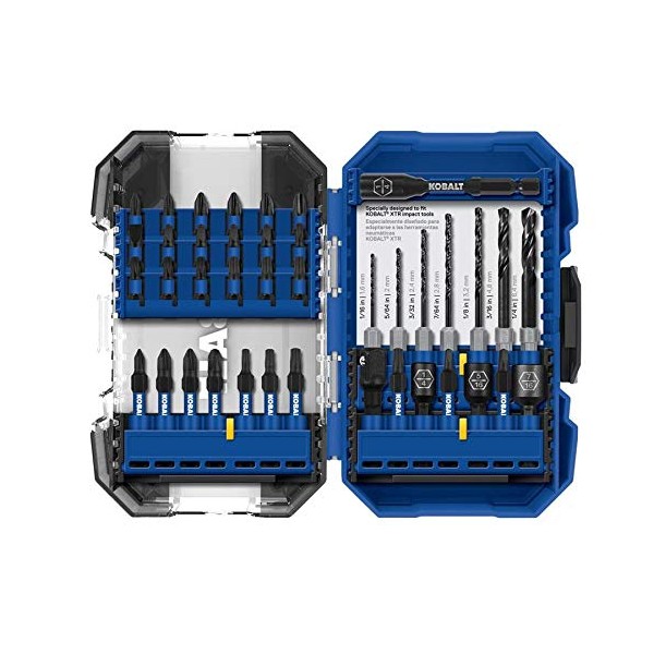 Kobalt XTR Impact 40-Piece High-Speed Steel Hex Shank Screwdriver Bit