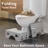 2 Pack Foldable Toilet Poop Stool Adult, Portable Squatting Potty