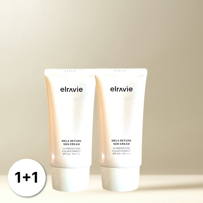 Elravie [1+1] Elravie Melarreturn Tone-Up Sun Cream 50ml (2 packs)
