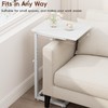Vagusicc C Shaped End Table, 33"C Table End Table Adjustable