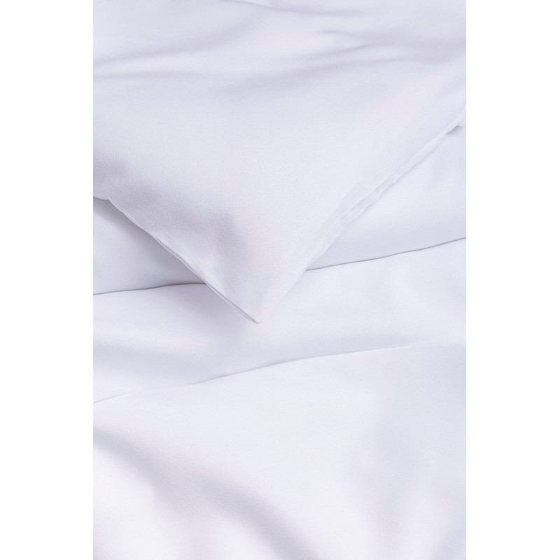 Todocama Extra Soft Microfibre Duvet Cover, White, 80/90 cm, 150