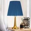 Beufee Pack of 6 Blue Fabric Lampshades Replacement, Clip On