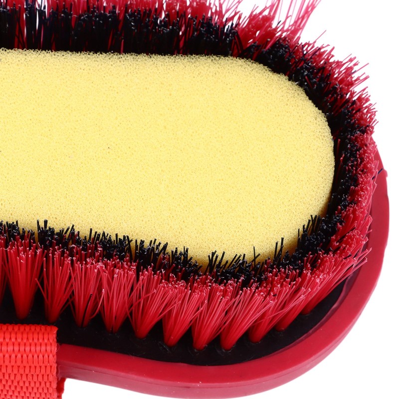 Horse Brush Soft Bristles Skid Resistant Handle Horse Grooming Brush