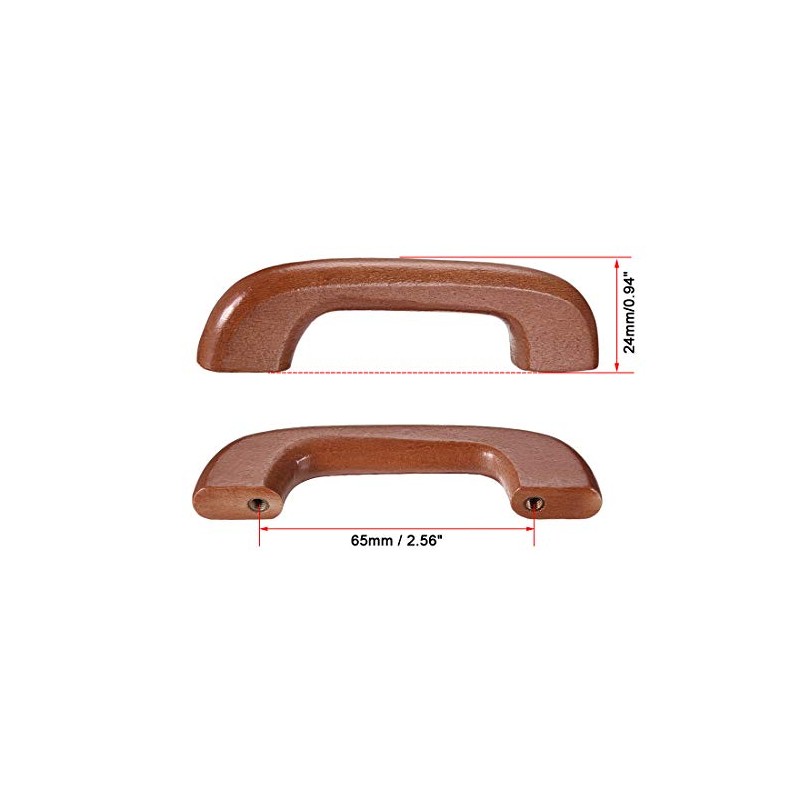 sourcing map Wood Pull Knobs, 5Pcs 65mm Hole Distance 95mm