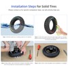 ulip 9.5 x 2.50 scooter solid tire for Niu KQI3