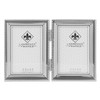 Lawrence Frames Bead Border Design, 2.5x3.5 Double, Silver