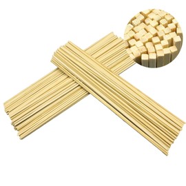 Pack of 200 Cotton Candy Sticks 300 mm x 3 mm Cotton Candy Sticks Wooden Sticks for Crafts Sticks Bamboo Sticks for Cotton Candy Machine Natural Bamboo Wood for Woodworking, Art Projects & DIY