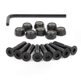 Superslick Skateboard Screws Set 1 Inch Countersunk Head Assembly Set Inner Hex
