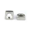 M10 Chamfered Square Nut Zinc Plated Mid Steel Steel Din