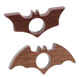 Pack of 2 Bat Shaped Book Page Holder, Wooden Book Page Holder, Thumb Book Holder, Bookworm Gifts, Book Finger Page Holder, Walnut Wood Book Page Holder as a Gift for Book Readers
