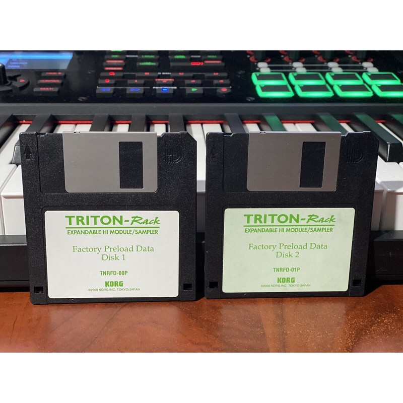 16Samples Korg TRITON RACK Data Factory PRELOAD Data Floppy Disk