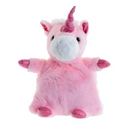 Puckator Unicorn Microwavable Snuggables Plush Wheat and Lavender Heat Pack - Heating Pads Hot and Ice Cold Cool Pack Packs Bag for Sport Injuries Knee Back Pain Bed Warmer Wellness Health Products