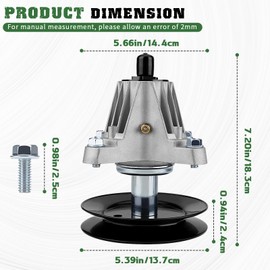 618P09236 Deck Spindle Assembly,for Cub Cadet MTD Craftsman Troy Bilt Deck Mower XT1-GT54 XT1-ST54 Z5800 T3200 ZT1-54 ZT2-54 Mustang ;with Mounting Bolts and Threads
