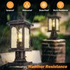 2 Packs Dusk to Dawn Outdoor Post Light with Pier