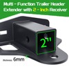 Zero Turn Lawn Mower Hitch with 2" Receiver，6mm Thicker Heavy