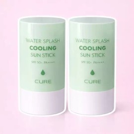 Kim Jeong-mun Aloe 1+1 김정문알로에 선스틱 큐어 워터스플래쉬 쿨링(총46g) 백탁없는 끈적임없는 워터선크림 1+1 Kim Jung Moon Aloe Sunscreen Stick Cure Water Splash Cooling (Total 46g) Non-White Cast Non-Sticky Water Sunscreen