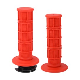 X AUTOHAUX 7/8" 22mm 15/16" 24mm Motorcycle Hand Grips Cover Kit Non Slip TPR Handlebar Grips for Motorcycle Scooter Bicycle ATV Red 1 Set