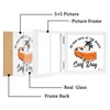 ORIVAN 5x5 Triple Picture Frame Hinged 3 Photos Folding Photo