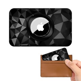 Vsagier for Airtag Wallet Holder [Ultra Thin] for Passport Holder for Travel Women, Mens Wallet with Airtags Cases, Card Case for Keychain, Purse, Handbag, Backpack, Clutch Bag(Black)