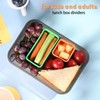 Moukiween Lunch Box Dividers, 6pcs Silicone Bento Divider Insert, Lunch