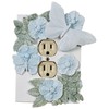 Flowers and Butterflies Single Outlet Cover Butterfly Decor