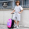ROLLAROO Owl Kids Scooter Suitcase - Folding Kids Luggage with