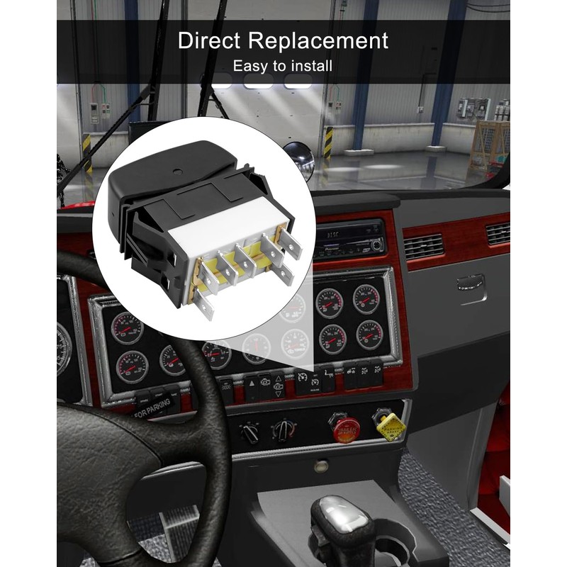 ULZOZN Cruise Control Rocker Switch Fit for Kenworth T800 W900