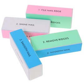 BIUDECO Nail Buffer Block Set of 10 Washable Sponge Nail Files for Salon and Home Use