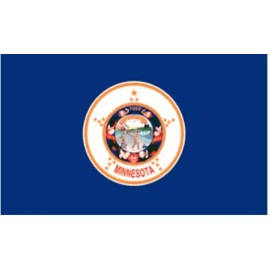 MINNESOTA STATE PREMIUM PRINTED FLAG 100% POLYESTER 3X5 FEET WITH METAL EYELETS