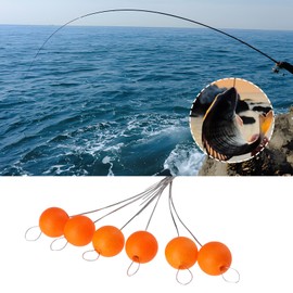 VGOL 4x Orange Surface Blob Floats, Bite Indicator for Fly Fishing Shallow Weedy Waters, 1# 6.5mm