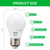 Qualilux Dusk to Dawn A15 Small LED Light Bulbs Outdoor