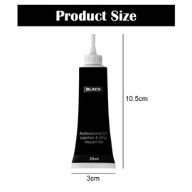 BAOSROY Leder Reparatur Set,Lederreparatur Creme,Lederbalsam,Leder-Restaurator,Leder-Farbbalsam,Lederkratzer Reparatur für Leder Restaurierung Risse Löcher,Autositze,Sofas,Schuhe (Schwarz)