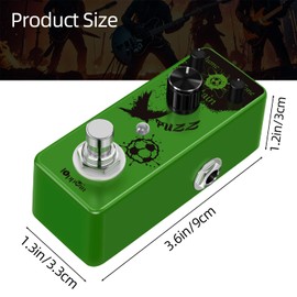 IOppWin Guitar Pedals, Analog Effects Pedal : Premium Fuzz, Dumble Overdrive & Acoustic Guitar Simulator – Versatile Tones for Rock, Blues & Folk (Fuzz)