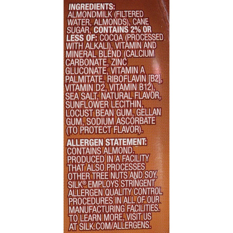 Silk Shelf-Stable Almondmilk, Dark Chocolate, 10.0 Fl. Oz. (Pack of