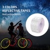 WENFUMUSIC 3 Rolls Reflective Tape Reflective Warning Tape Outdoor Waterproof