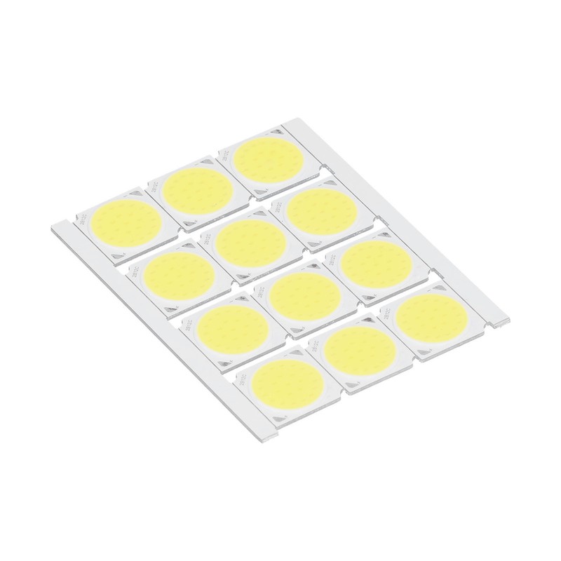 12Pcs COB Light Source High Power Round LED Chip 12W