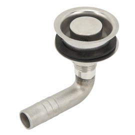 Fuel Tank Vent with Mounting Gasket 90 Degree Elbow Marine Grade 316 Stainless Steel Fit for Boat Yacht