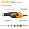 UTOOL Engraver Pen with Letter/Number Stencil, 24W Handheld Etching Tool