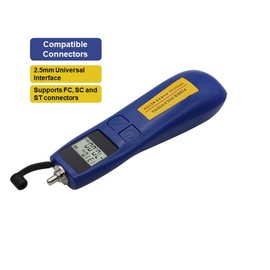 Qiirun TL537 Optical Power Meter Fiber Tester for Testing 850/1300/1310/1490/1550/1625nm, Small and Light Weighted with 100 Hours Continuous Working